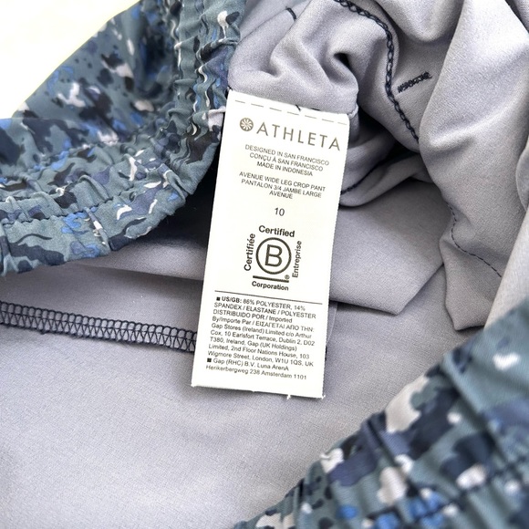 Athleta Avenue Printed Wide Leg Crop Pants - Picture 6 of 14